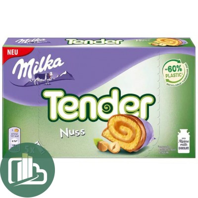 Милка Рулетки 185гр Tender Nuss Ореховые 1/12