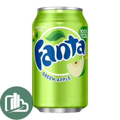 Фанта 0,35л  Apple  1/12 (зеленое яблоко)