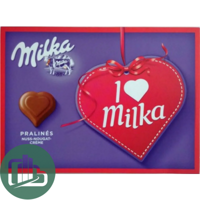 Милка Набор Конфет 110гр Ай Лав Нуга и Орехи 1/10