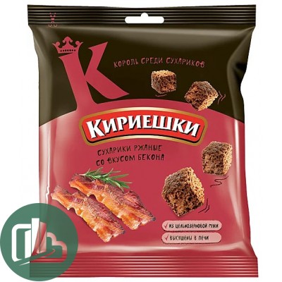 Яшкино Кириешки 40гр Бекон 1/30