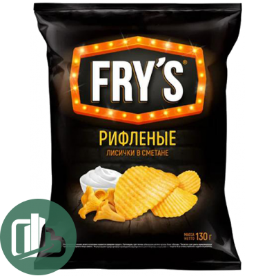Чипсы FRYS 130гр Хитрые лисички /15