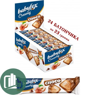 Яшкино батончик BabyFox Creamy Чоко 23г 1/24 (6) (РВК656)