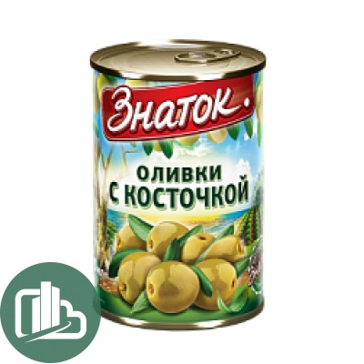 Знаток Оливки с/к 300мл 1/12