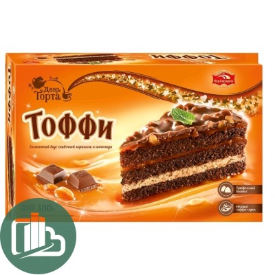 Торт Тоффи 380гр 1/6 (Черемушки)