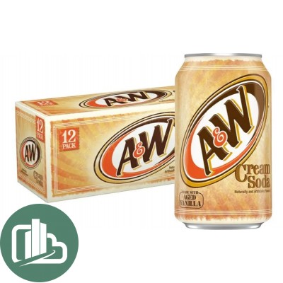 Напиток A&W Cream Soda 355мл 1/12 USA