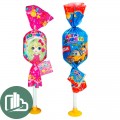 Мега Конфета 100гр сюрприз+тату для девочка 1/24