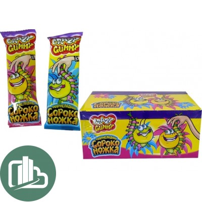 Мармелад CRAZY GUMMY Мармеладная сороконожка 15гр 1/36 (12)