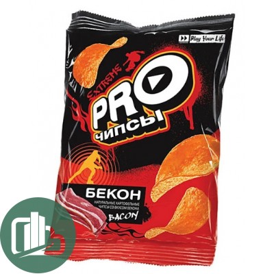 Чипсы PRO-чипсы 150гр со вкусом Бекона 1/9
