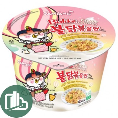 Лапша БП КОРЕЯ SAMYANG BULDAK 120гр ЛОТОК Курица острая и крем карбонара 1/24