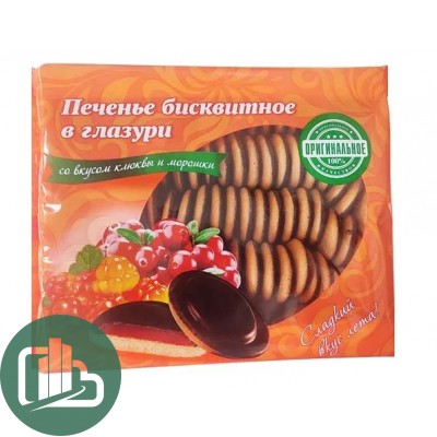 Печенье  бисквитное КИКО в тем. глаз. Клюква Морошка 600гр (14)