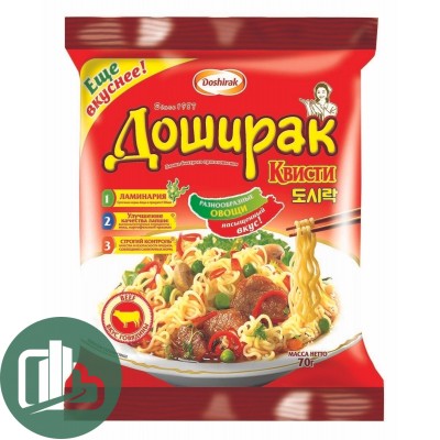 Доширак квисти 70гр говядина 1/36