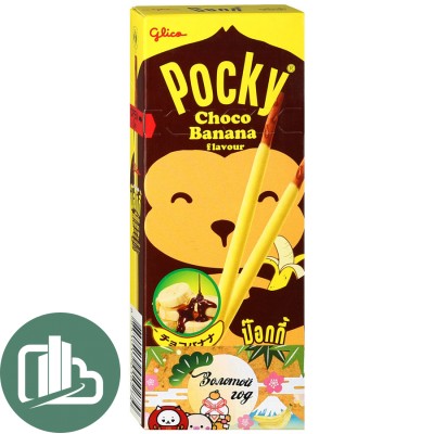 Шоколадные палочки Pocky 25гр Банан в шоколаде 1/10