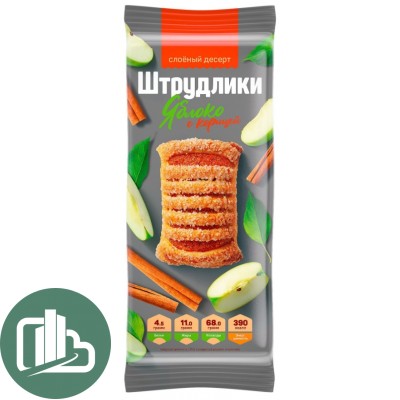 Штрудельки 200гр Яблоко 1/14 Полёт