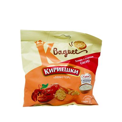 Сух Кириешки 45г+25мл 1/28 Лобстер с чес.