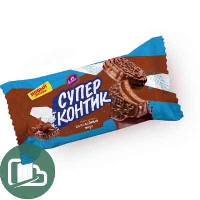 Супер Контик АССОРТИ сгущенка + шоколад 100гр 1/50 ШК 5522