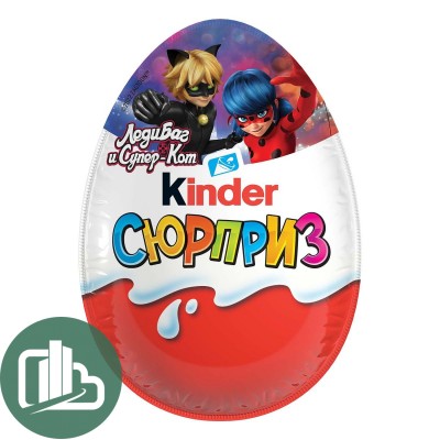 Киндер-сюрприз Леди Баг  20гр 1/36(шк:25)