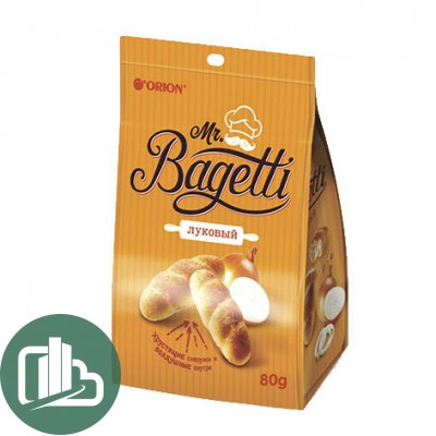 Печенье затяж. MR. BAGETTI ONION (Мистер Багетти луковый) 80гр 1/16