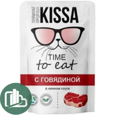 Кисса 75гр в соусе Корм для кошек Говядина 1/28
