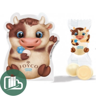 Панда молочно-шоколадное драже Коровка Кремовое 50гр 1/50 JoyCo