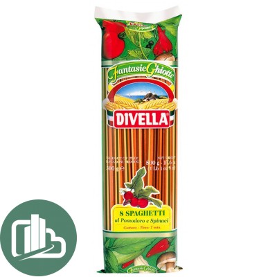 Divella спагетти ристоранте томат/шпинат 500гр1/24 N8PS