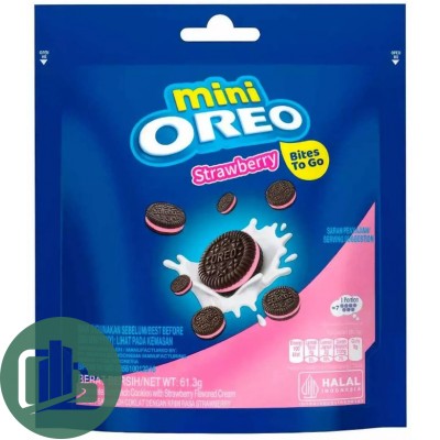 Печенье  OREO 61,3гр  Мини Клубничный крем 1/24