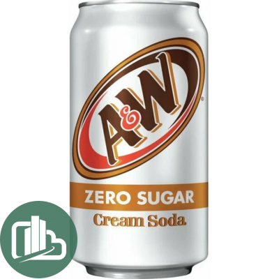 Напиток A&W Crem Soda Zero 355мл 1/12 Импорт
