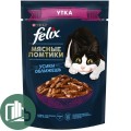 FELIX 75г Мясные ломтики 1/26 Утка