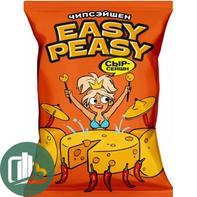 Картофель хрустящий EASY PEASY со вкусом сыра 120гр 1/16
