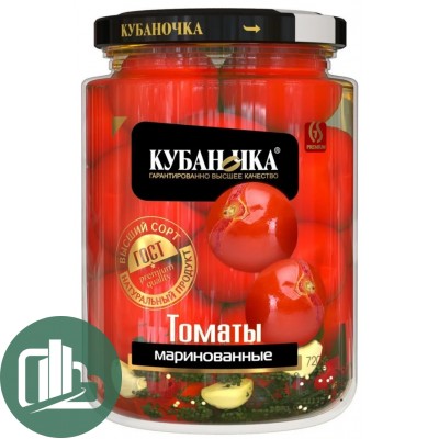 КУБАНОЧКА Томаты маринованные 720гр 1/8
