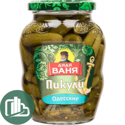 Дядя Ваня Огурцы Пикули Одесские 350гр с/б 1/12