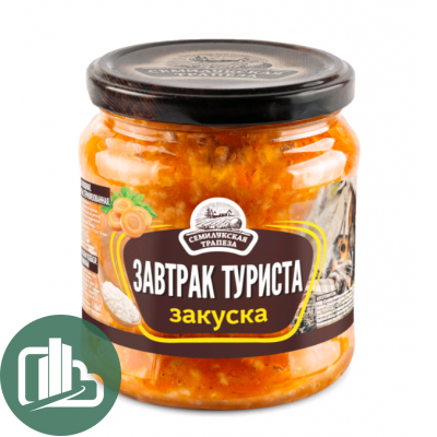 Семилукская Трапеза закуска овощная Завтрак Туриста 460г 1/8