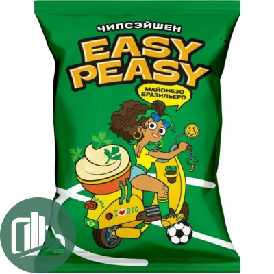Картофель хрустящий EASY PEASY со вкусом Бразильский майонез 120гр 1/16