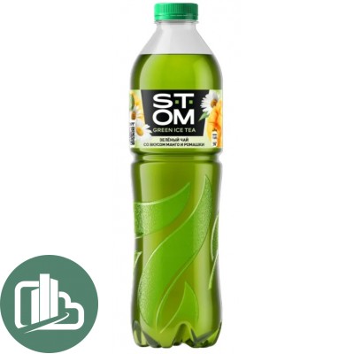 STOM Зеленый чай 0,5л Ромашка и Манго 1/12