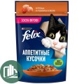 FELIX 75г Аппетитные кусочки в желе 1/26 Курица томаты