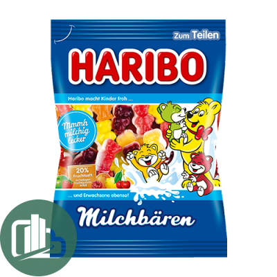 Мармелад ХАРИБО 160гр Milchbaren Молочные Мишки 1/16