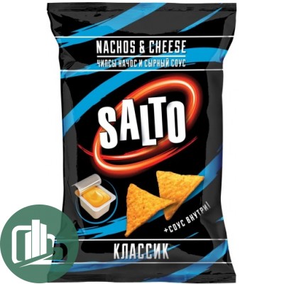 Чипсы Nachos 100гр Классик с соусом 1/8