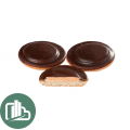 Печенье  бисквитное Кико в темной глазури Абрикос 600гр (14)