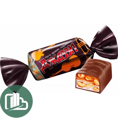 Яшкино Конфеты 500гр Джази нуга карамель арахис 1/10
