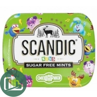 SCANDIC конфеты яблоко смешарики 14 гр 1/18