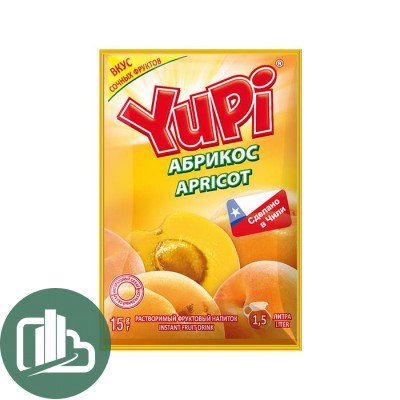 Напиток растворимый YUPI абрикос 15гр 1/24