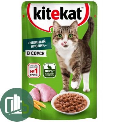 Китекат в соусе 85гр Кролик 1/28