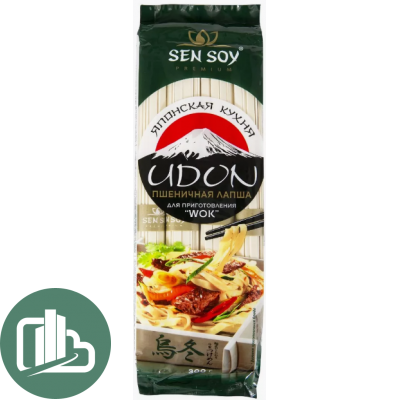 Sen Soy Лапша Пшеничная 300гр 1/24 UDON