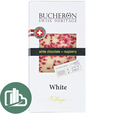 BUCHERON 100гр Белый шоколад с малиной 1/10