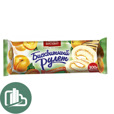Рулет Русский бисквит АБРИКОС 300гр 1/10