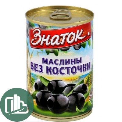 Знаток Маслины б/к 280мл 1/12
