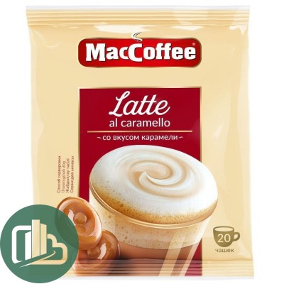МакКофе 3 в 1 Latte со вкус. карамели 22гр 1/20