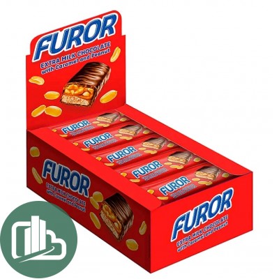 Яшкино батончик Furor Soft caramel peanut 45гр 1/18