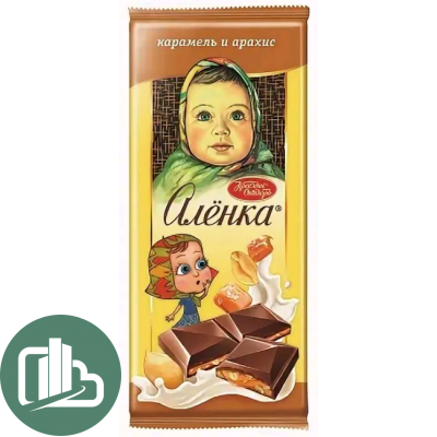 Аленка 87гр Соленая карамель и арахис 1/10 