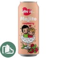 Напиток LOVE IS Мохито со вкусом малина 450мл 1/12