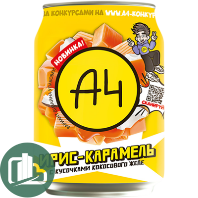 Напиток Влад А4 0,24л ж/б Сливочные ириски и Карамель 1/12